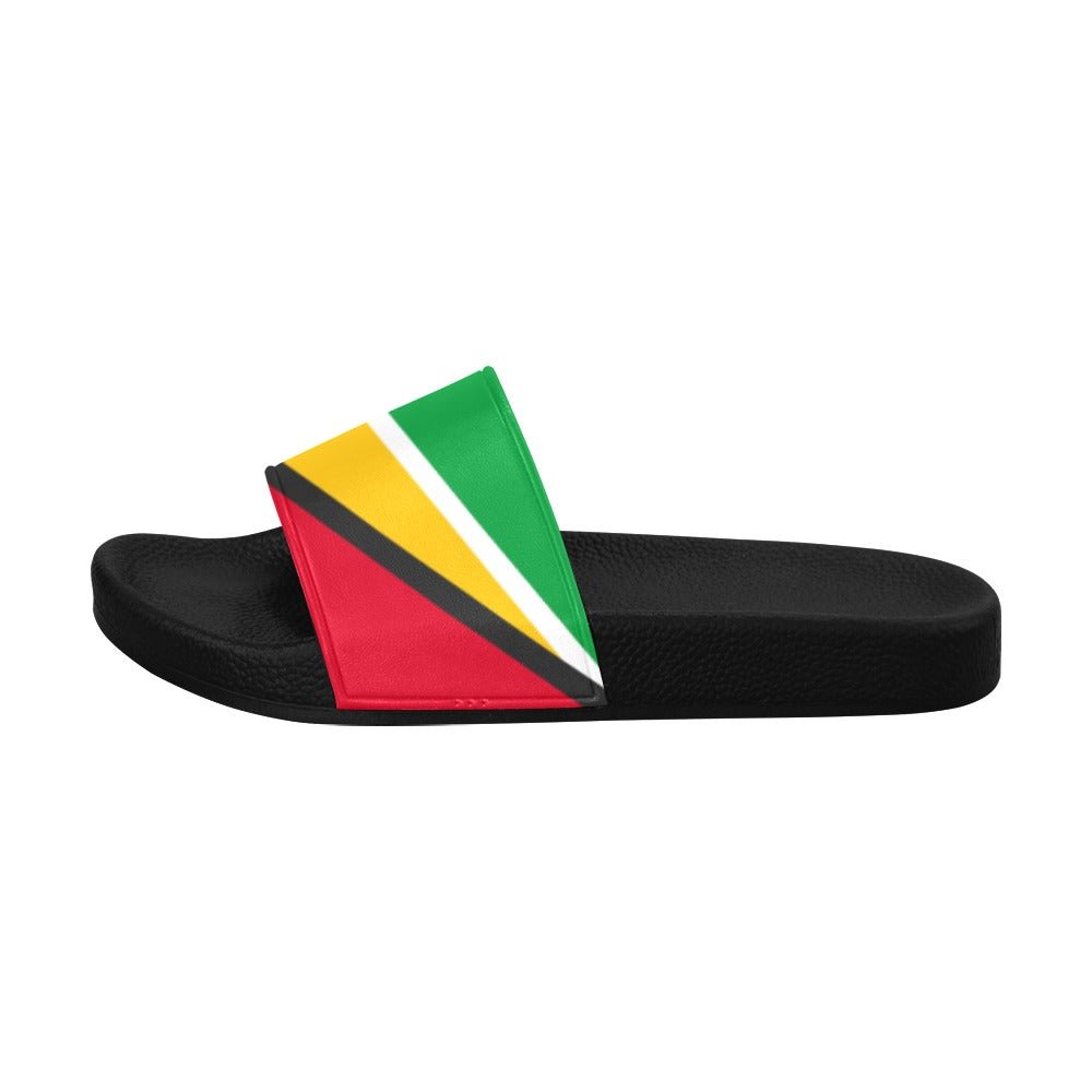 Guyana Flag Men's Slide Sandals - Conscious Apparel Store