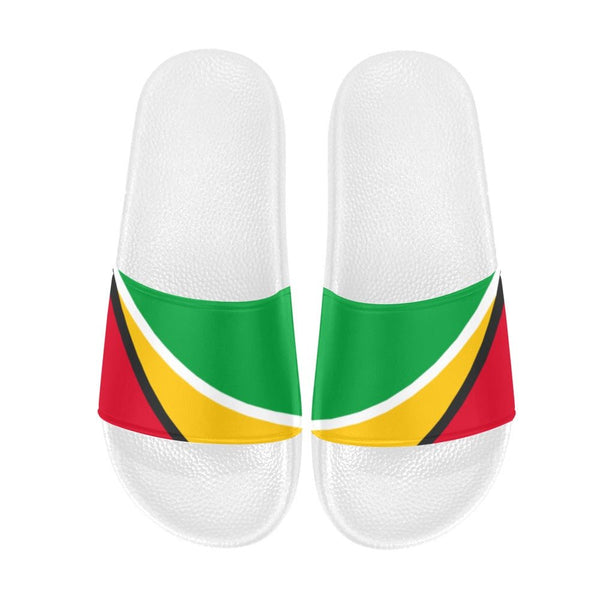 Guyana Flag Men's Slide Sandals - Conscious Apparel Store