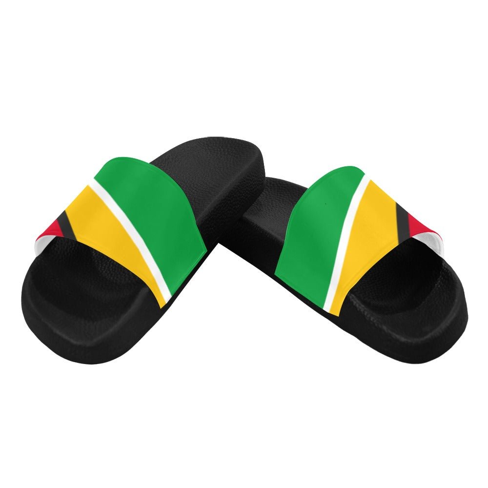 Guyana Flag Men's Slide Sandals - Conscious Apparel Store