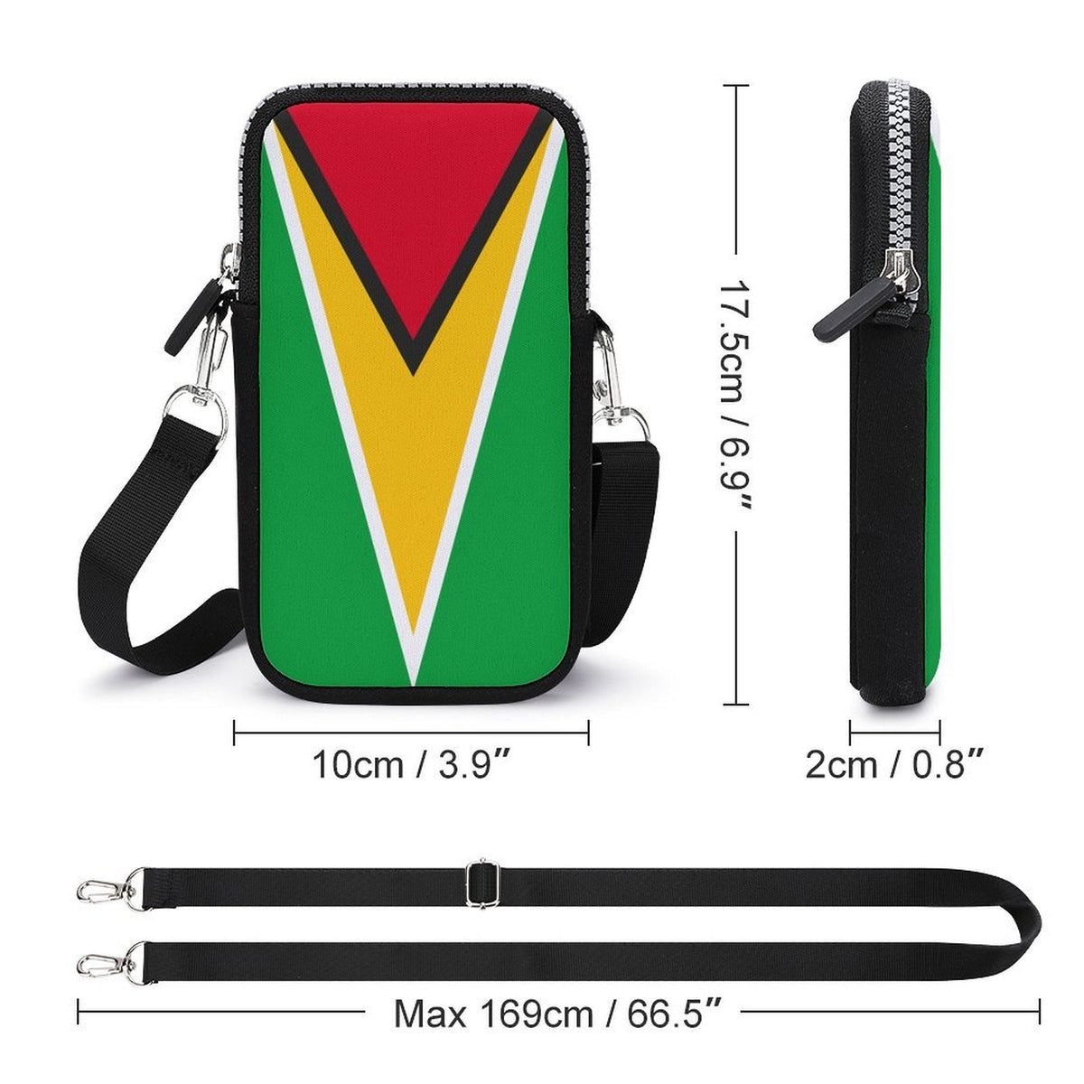 Guyana Flag Mobile Phone Purse - Conscious Apparel Store