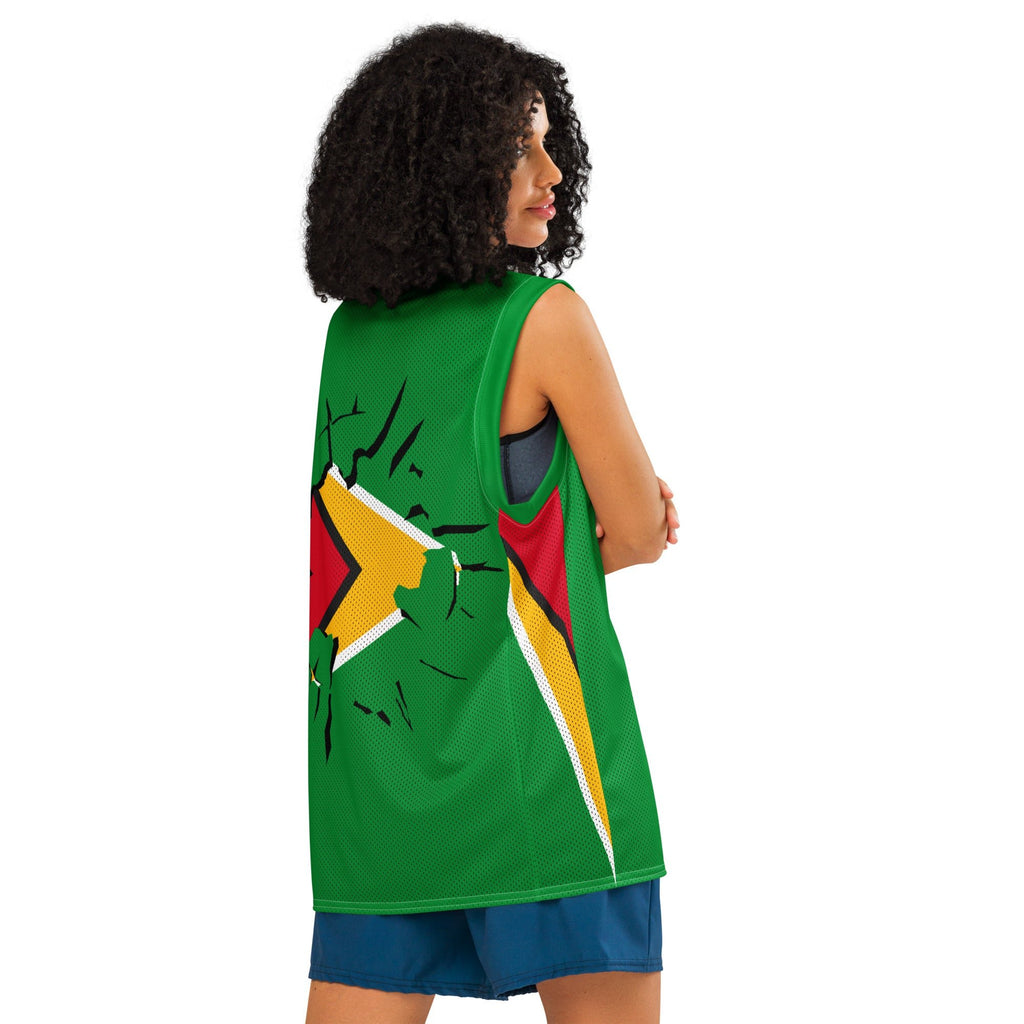 Guyana Flag Premium Sport Jersey Tank Top - Conscious Apparel Store