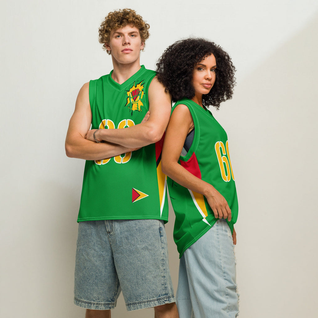 Guyana Flag Premium Sport Jersey Tank Top - Conscious Apparel Store