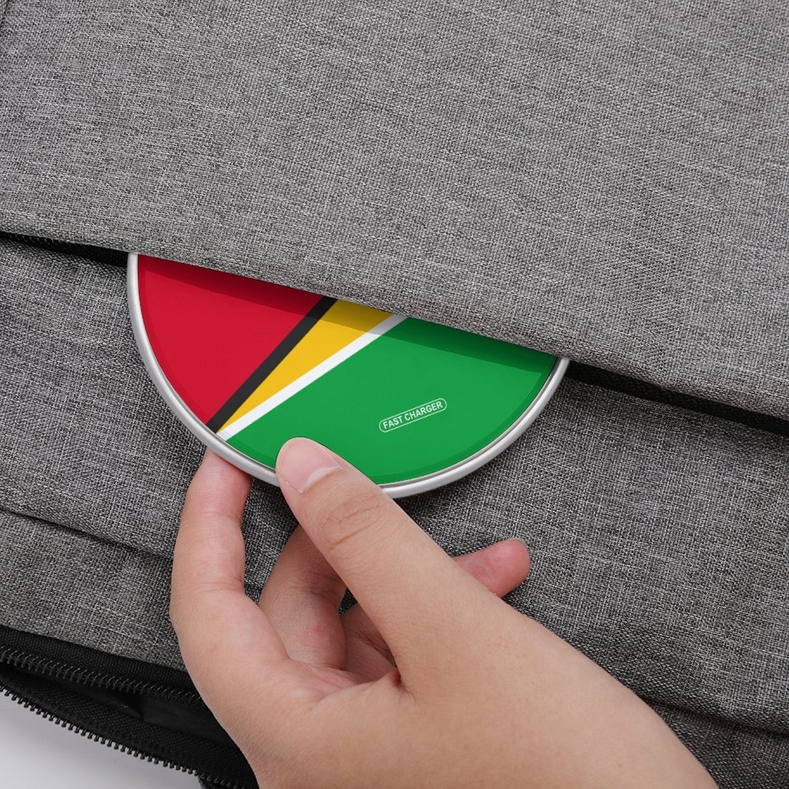 Guyana Flag Wireless Charging Pad - Conscious Apparel Store