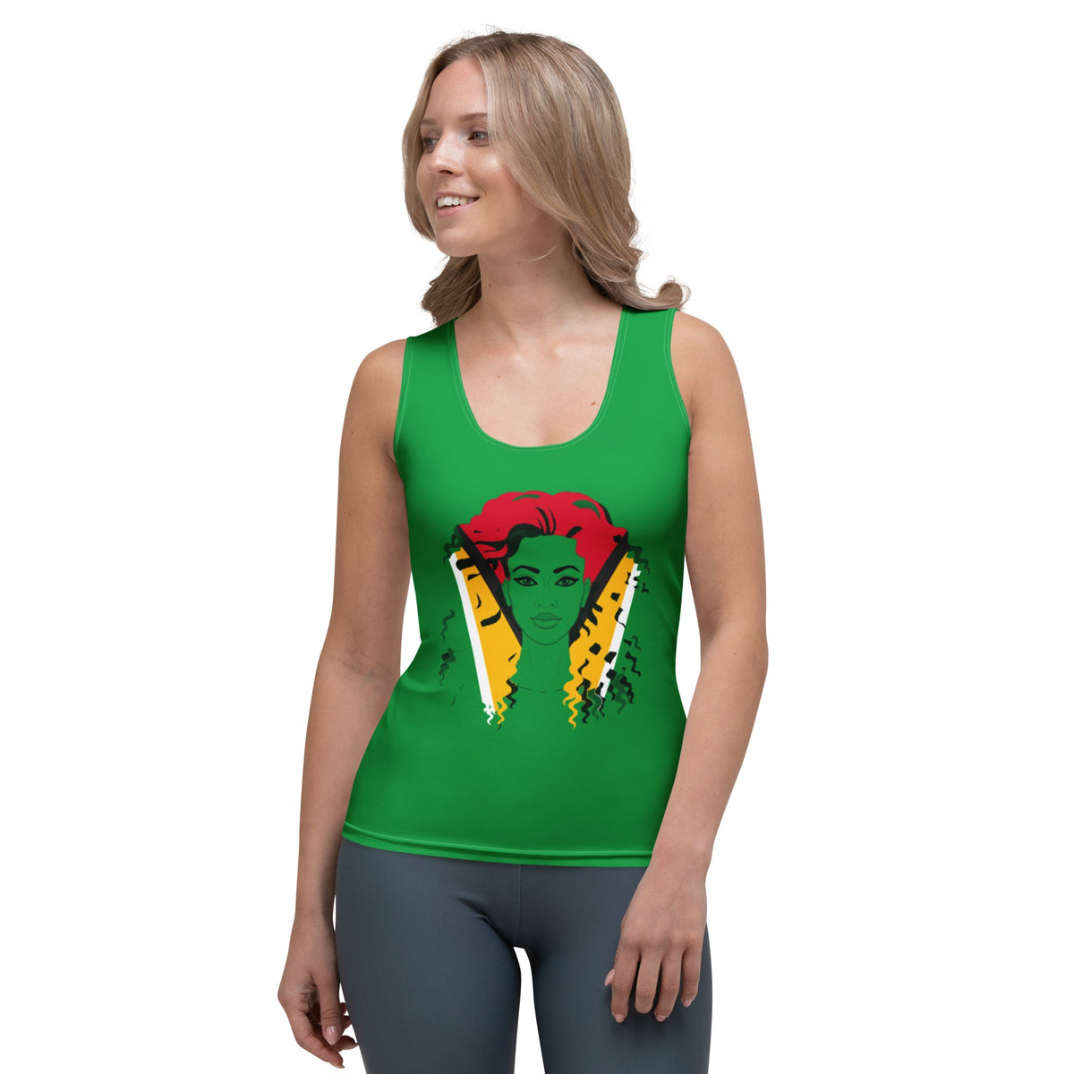 Guyana Flag Women's Tank Top (II) - Conscious Apparel Store