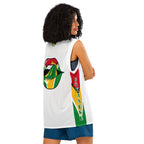 Guyana Flag Women's (White) Premium Tank Top Sport Jersey - Conscious Apparel Store