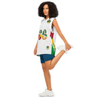 Guyana Flag Women's (White) Premium Tank Top Sport Jersey - Conscious Apparel Store