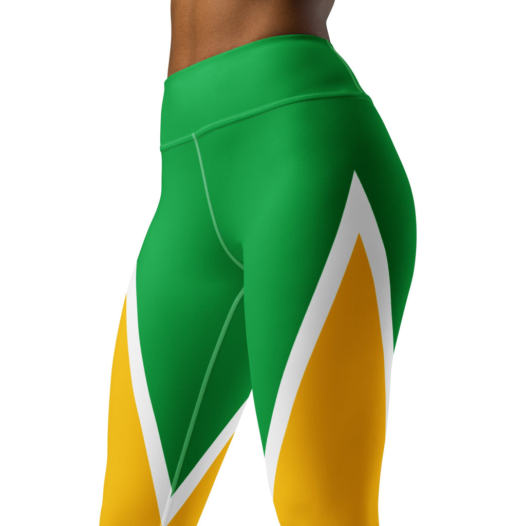 Guyana Flag Yoga Leggings - Conscious Apparel Store