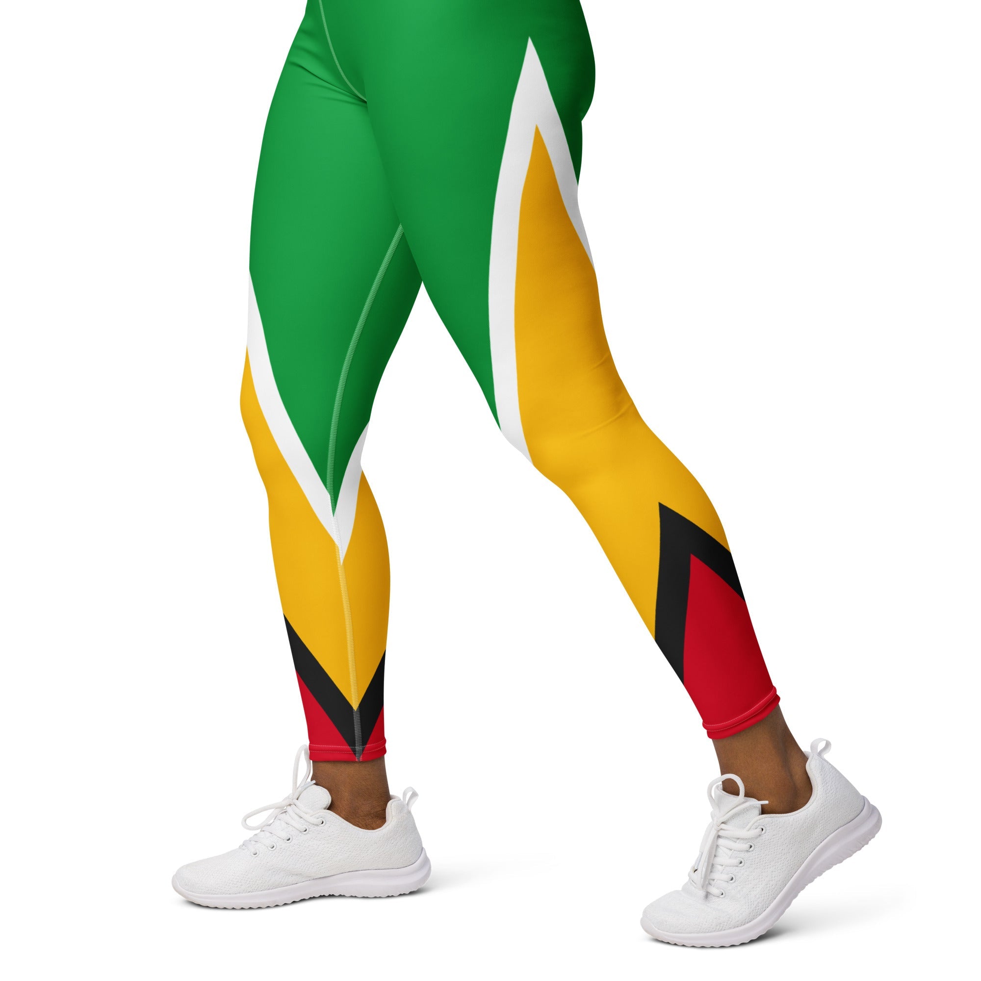 Guyana Flag Yoga Leggings - Conscious Apparel Store
