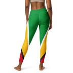 Guyana Flag Yoga Leggings - Conscious Apparel Store