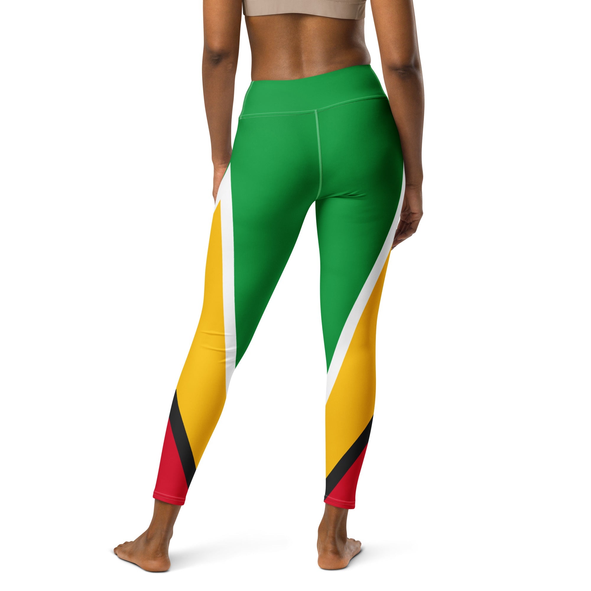 Guyana Flag Yoga Leggings - Conscious Apparel Store