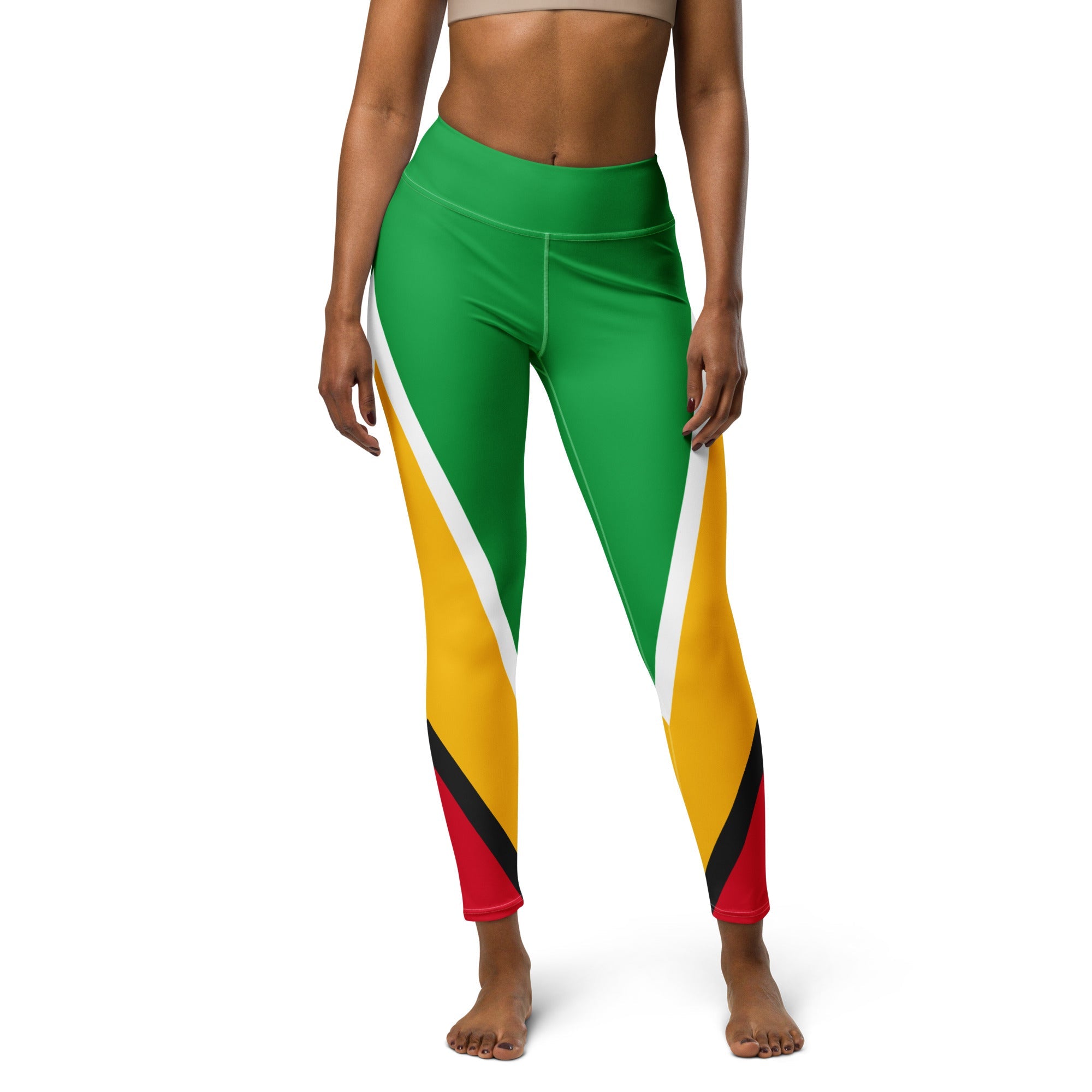 Guyana Flag Yoga Leggings - Conscious Apparel Store