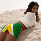 Guyana Flag Yoga Shorts - Conscious Apparel Store