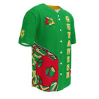 Guyana Football Themed Button-Down Sport Jersey - Conscious Apparel Store