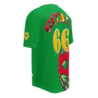 Guyana Football Themed Button-Down Sport Jersey - Conscious Apparel Store