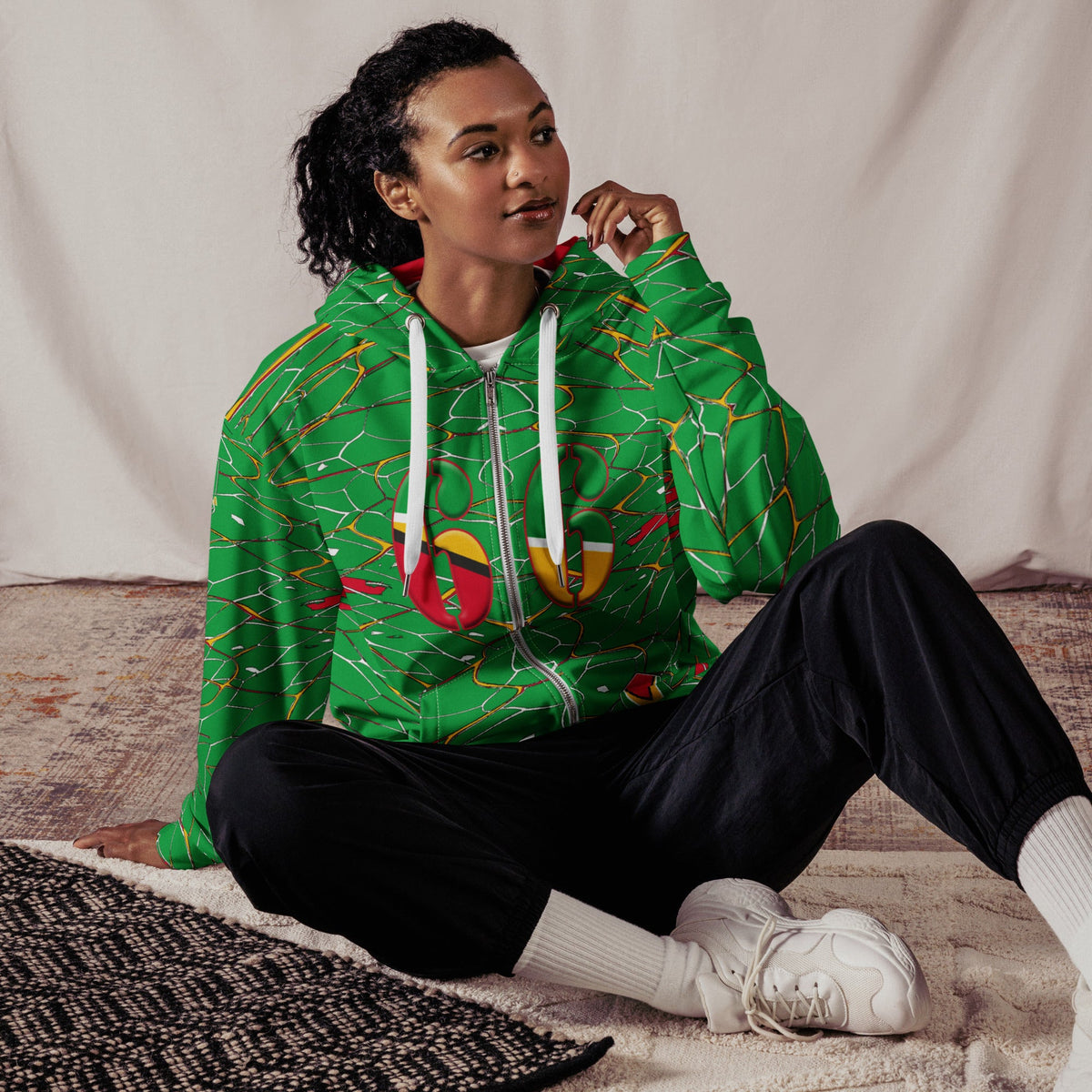 Guyana Football Unisex Zip hoodie - Conscious Apparel Store
