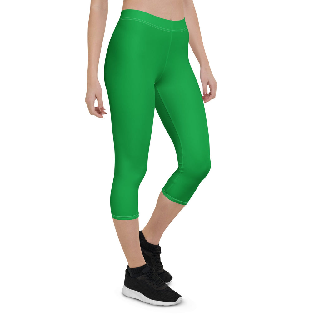 Guyana Green Capri Leggings - Conscious Apparel Store