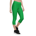 Guyana Green Capri Leggings - Conscious Apparel Store