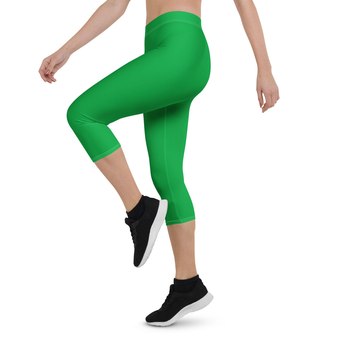 Guyana Green Capri Leggings - Conscious Apparel Store