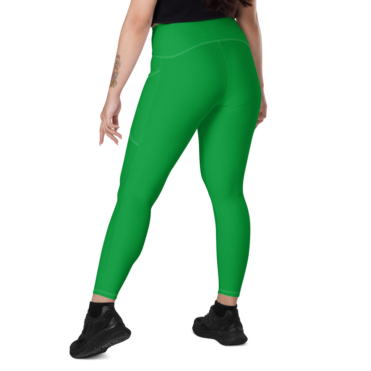 Guyana Green Leggings with pockets - Conscious Apparel Store