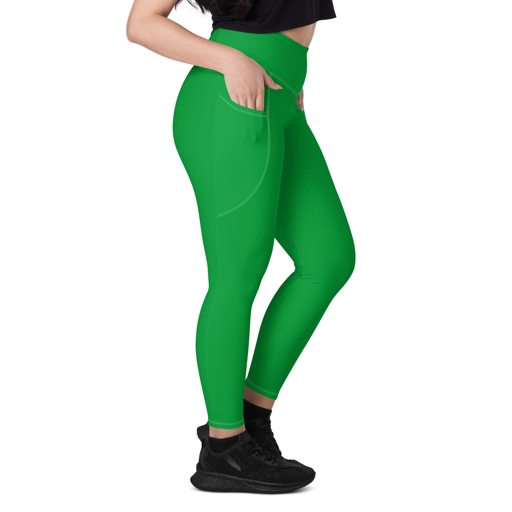 Guyana Green Leggings with pockets - Conscious Apparel Store