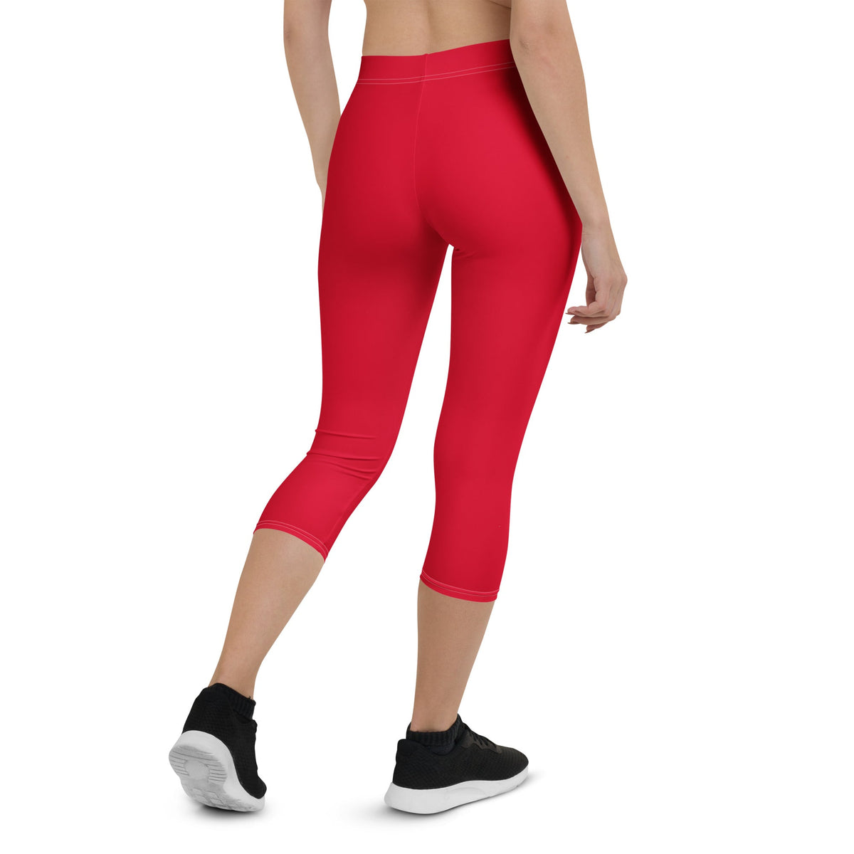 Guyana Red Capri Leggings - Conscious Apparel Store