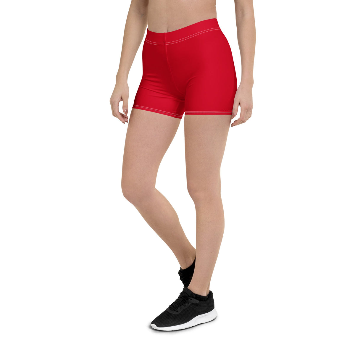Guyana Red Leggings Shorts - Conscious Apparel Store