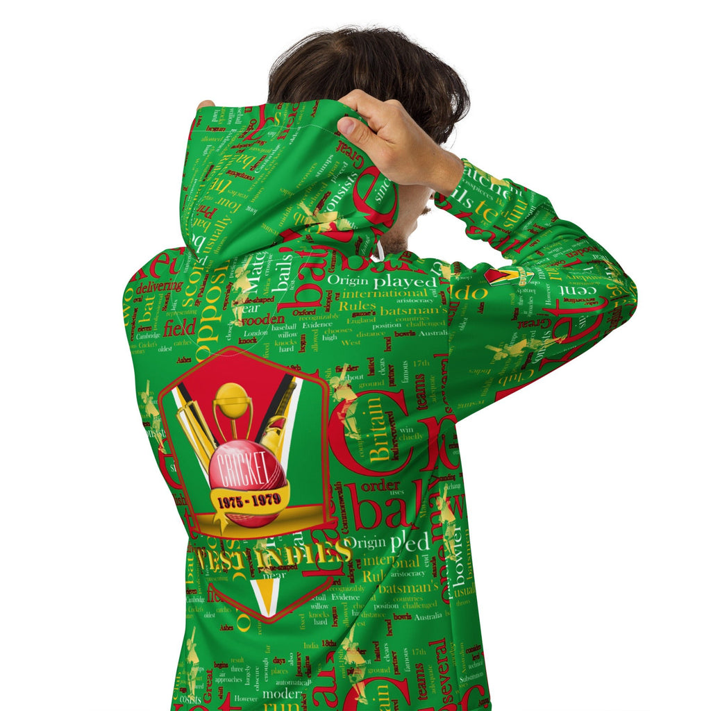 Guyana (WI) Cricket Unisex zip hoodie - Conscious Apparel Store