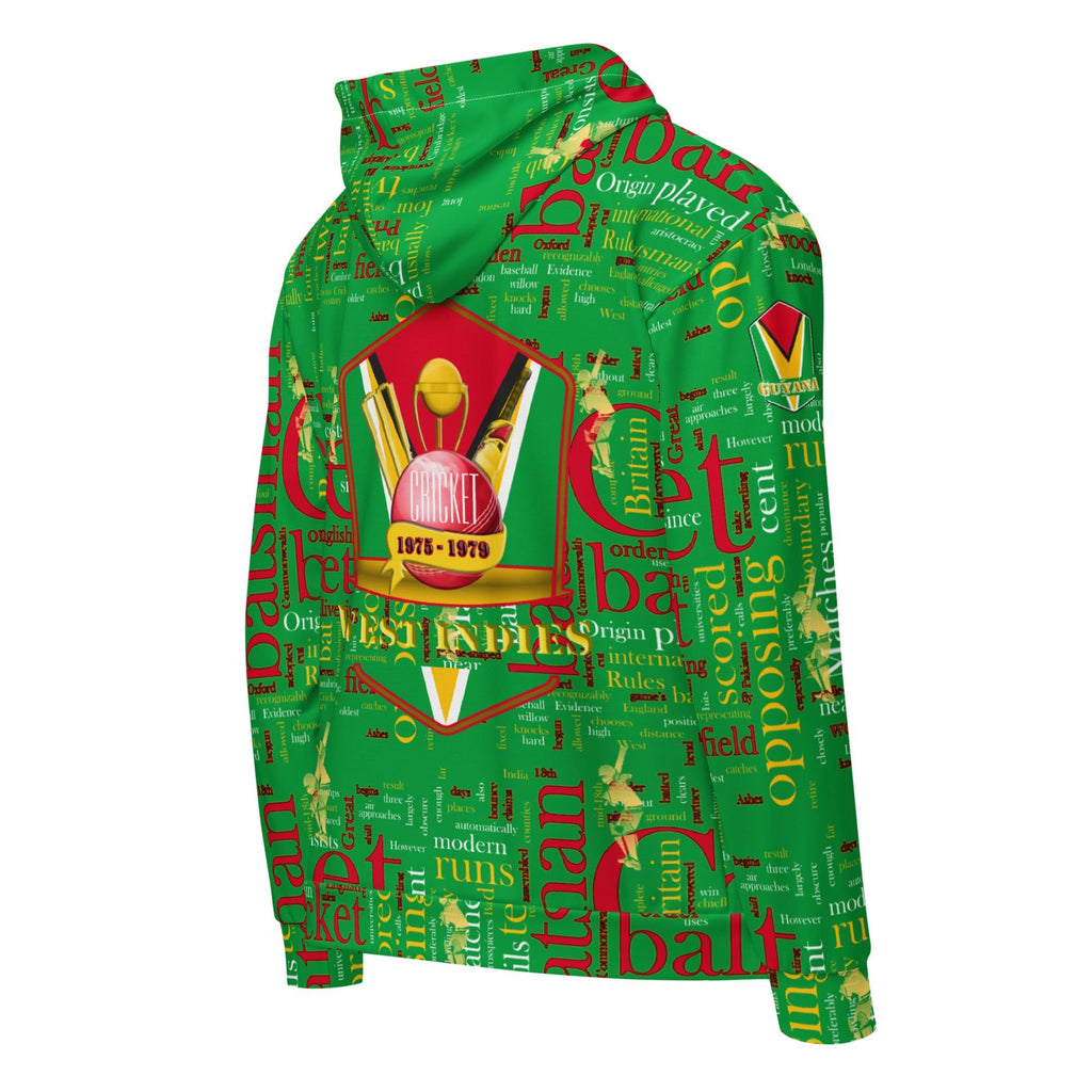 Guyana (WI) Cricket Unisex zip hoodie - Conscious Apparel Store