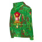 Guyana (WI) Cricket Unisex zip hoodie - Conscious Apparel Store