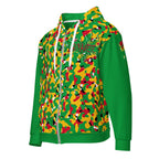 Guyanese Flag Camo Unisex zip hoodie - Conscious Apparel Store