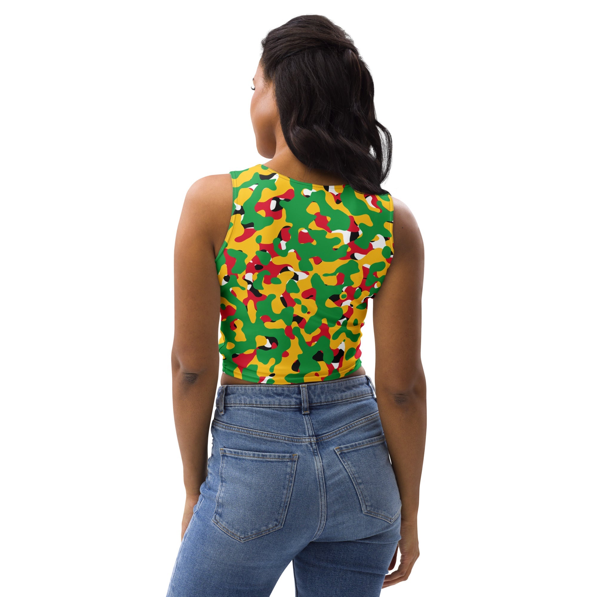 Guyanese Girl Camo Crop Top - Conscious Apparel Store