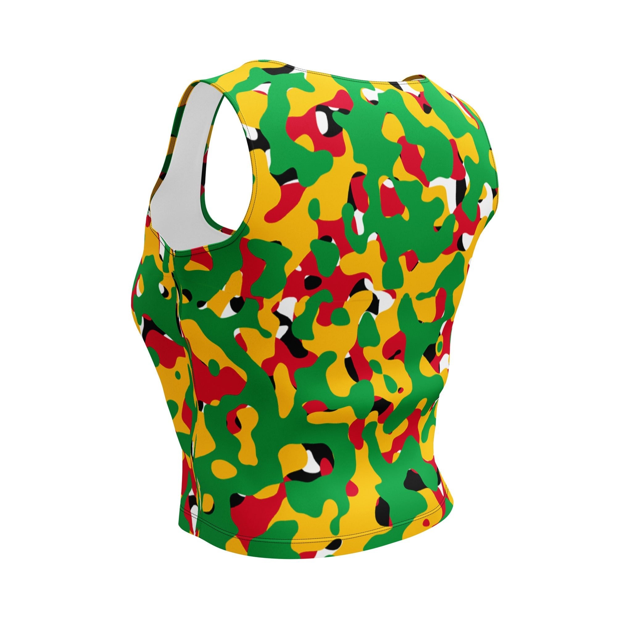 Guyanese Girl Camo Crop Top - Conscious Apparel Store