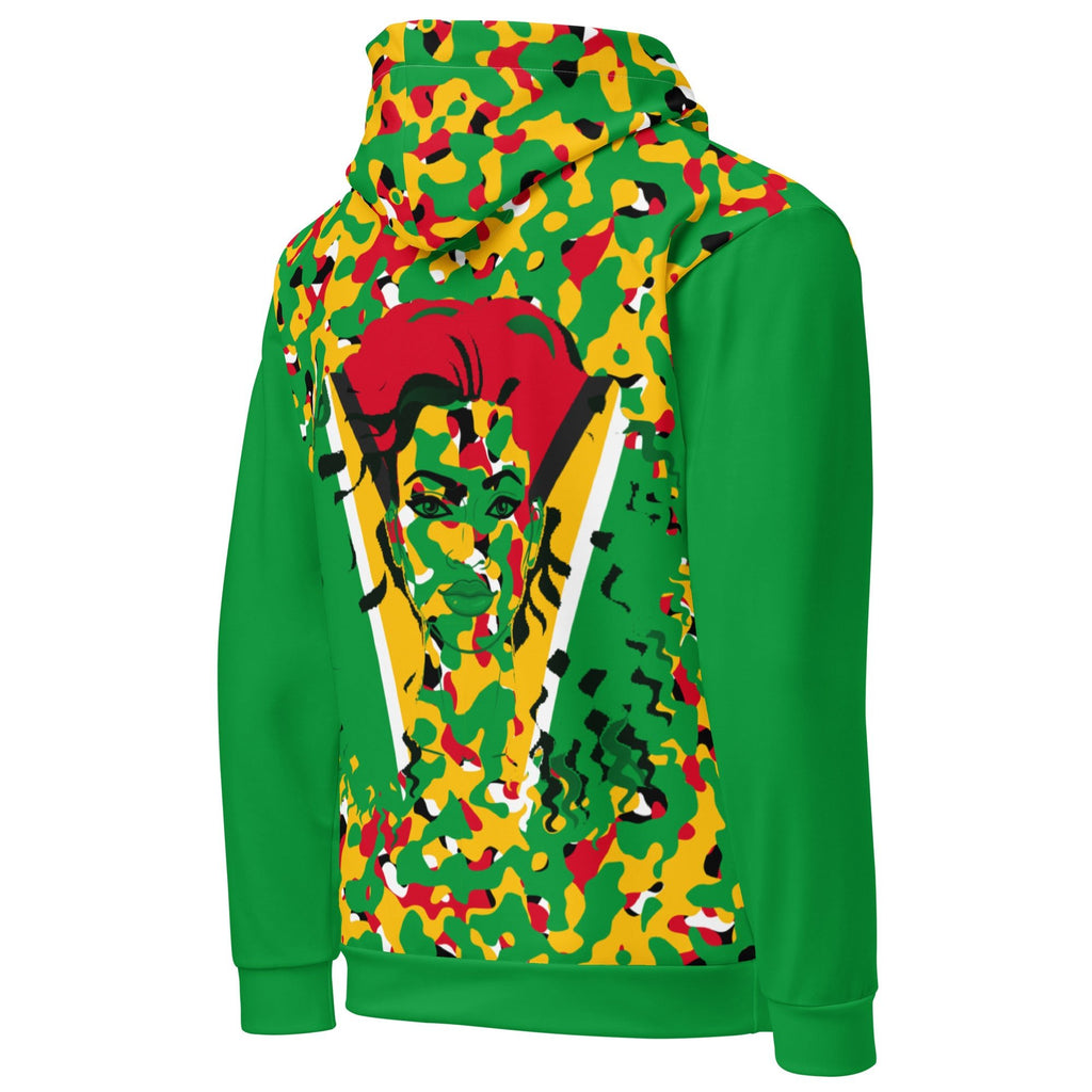 Guyanese Girl Camo Unisex Pullover Hoodie - Conscious Apparel Store