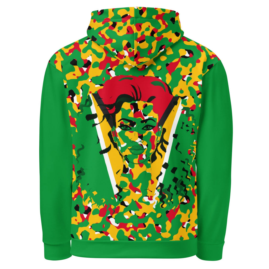 Guyanese Girl Camo Unisex Pullover Hoodie - Conscious Apparel Store