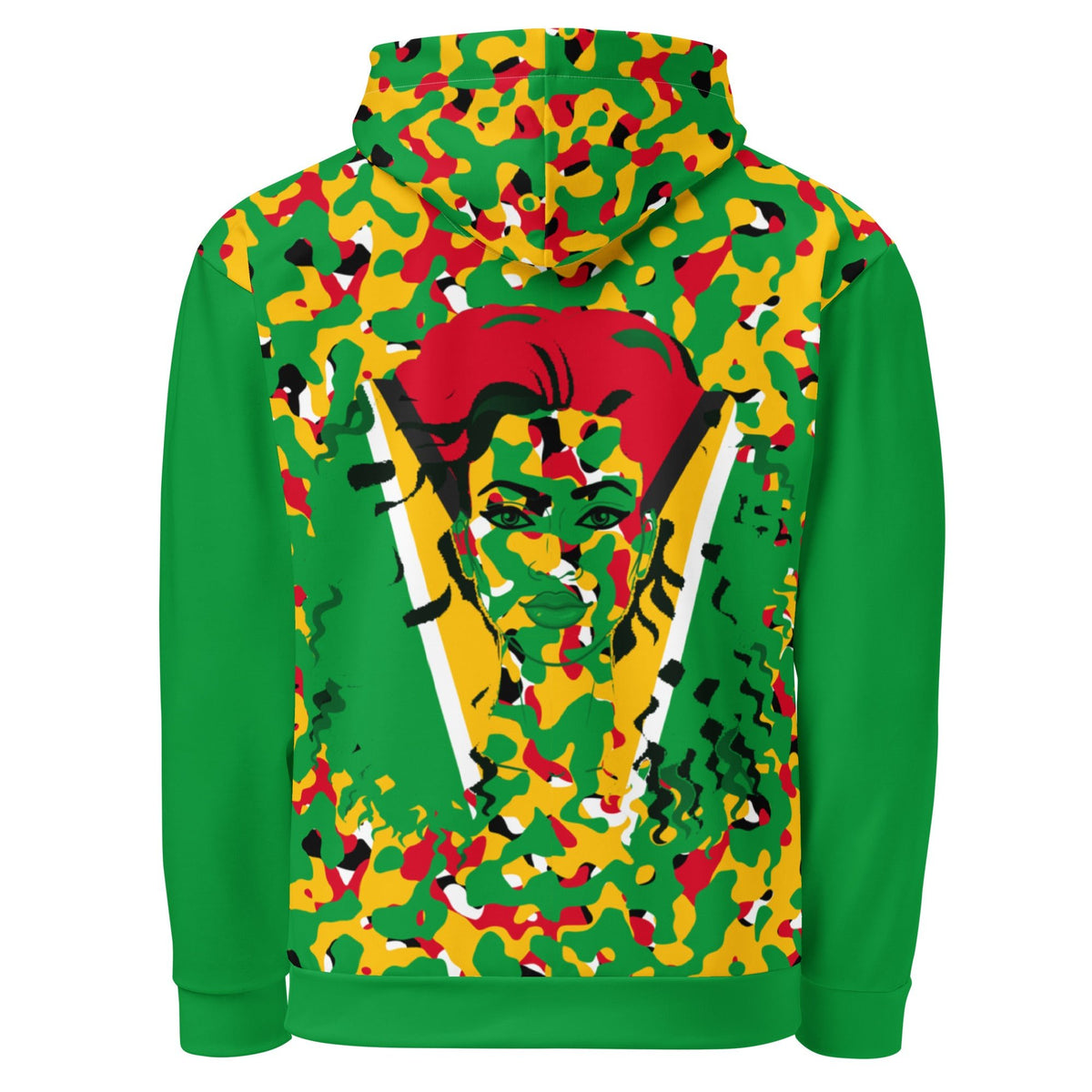 Guyanese Girl Camo Unisex Pullover Hoodie - Conscious Apparel Store