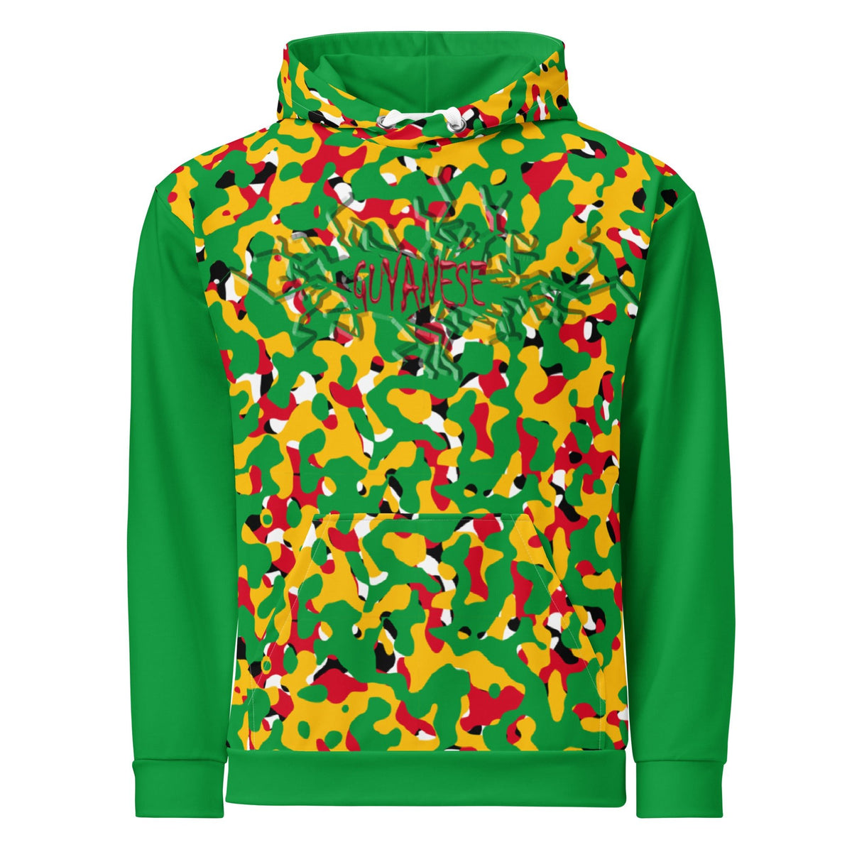 Guyanese Girl Camo Unisex Pullover Hoodie - Conscious Apparel Store
