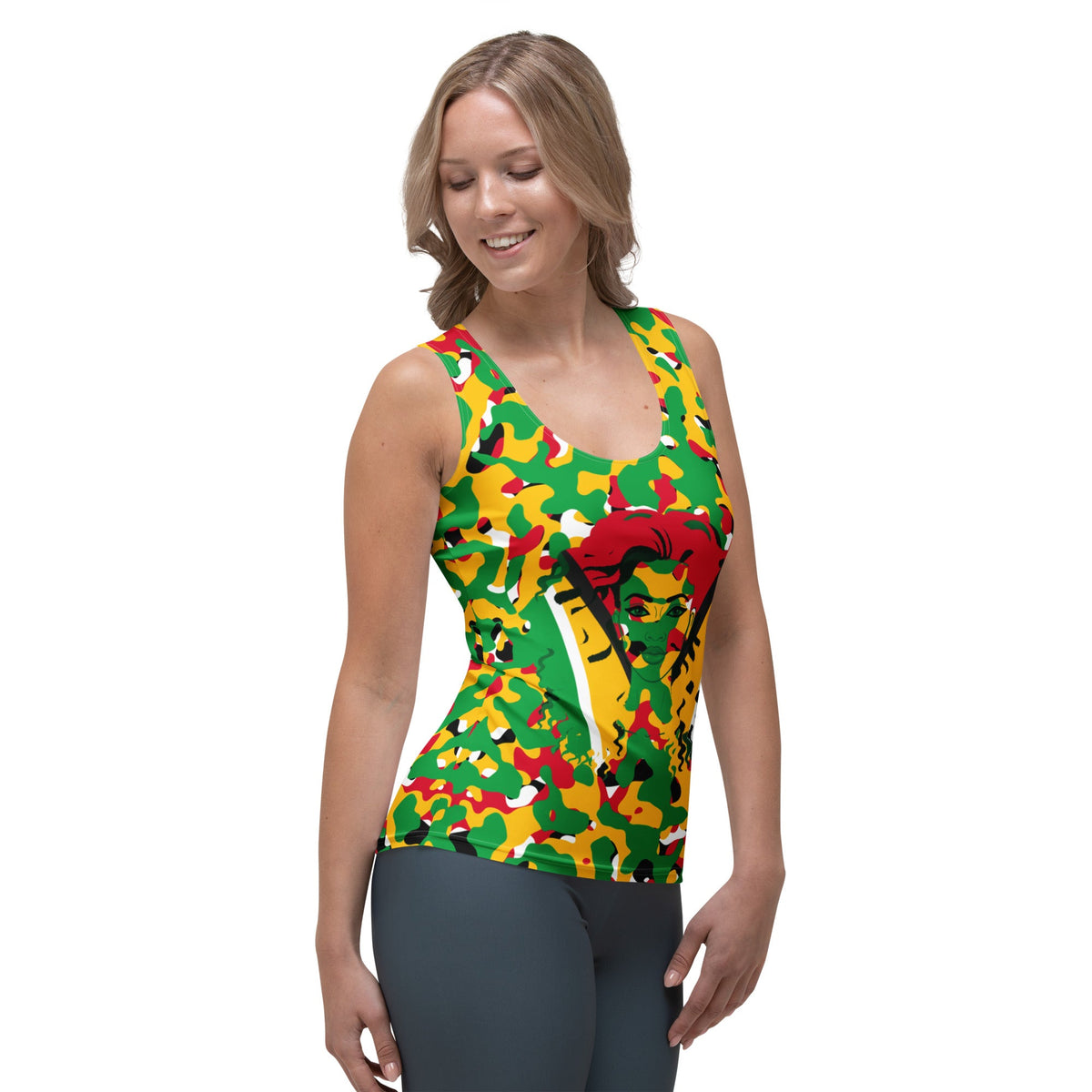 Guyanese Girl Camo Women's Tank Top - Conscious Apparel Store