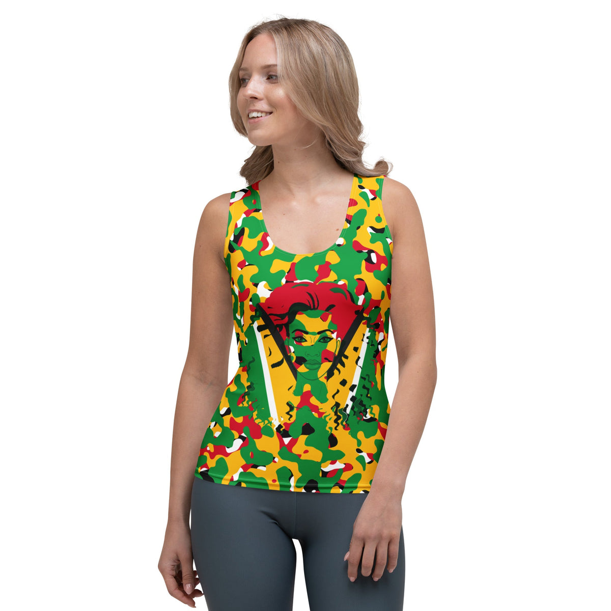 Guyanese Girl Camo Women's Tank Top - Conscious Apparel Store