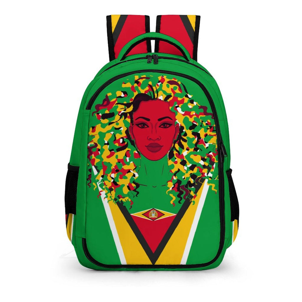 Guyanese Girl (red) Casual Backpack - Conscious Apparel Store