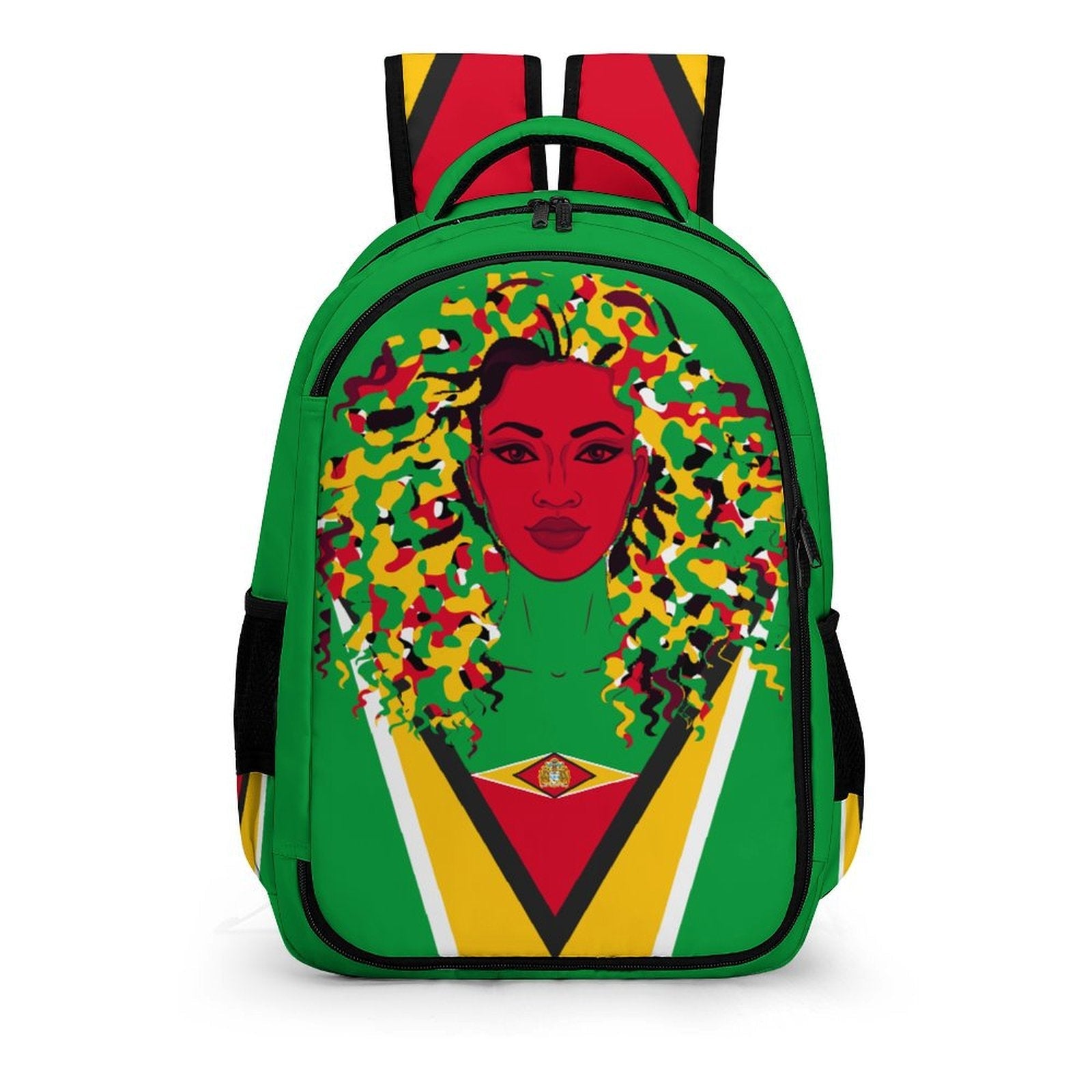 Guyanese Girl (red) Casual Backpack - Conscious Apparel Store