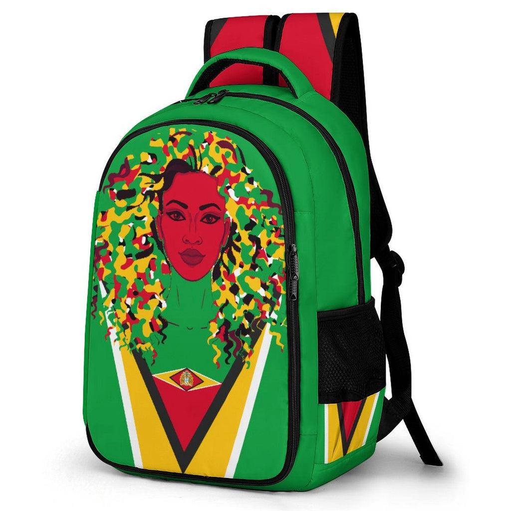 Guyanese Girl (red) Casual Backpack - Conscious Apparel Store