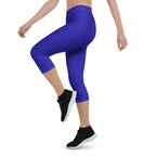 Haiti Blue Capri Leggings - Conscious Apparel Store