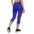 Haiti Blue Capri Leggings - Conscious Apparel Store