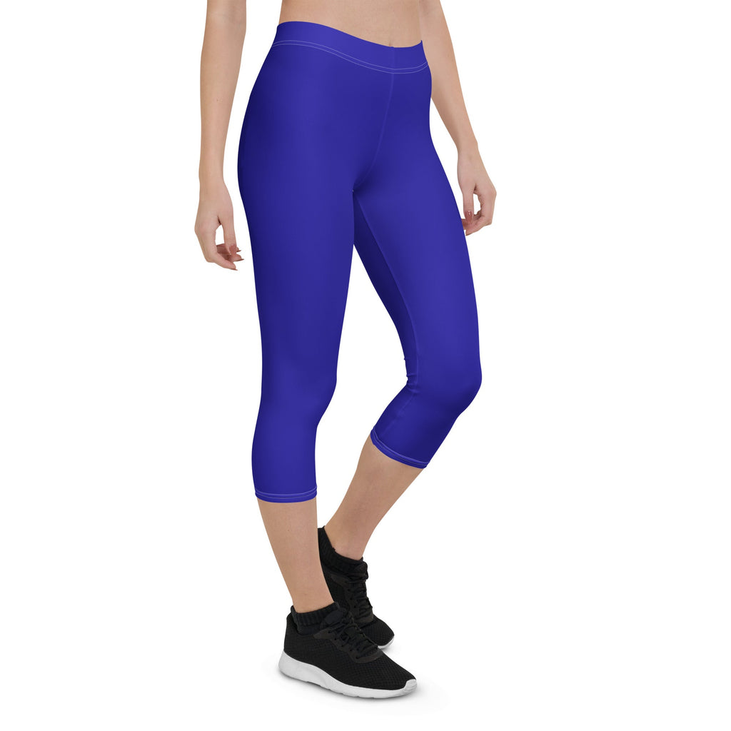 Haiti Blue Capri Leggings - Conscious Apparel Store