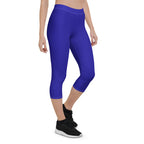 Haiti Blue Capri Leggings - Conscious Apparel Store