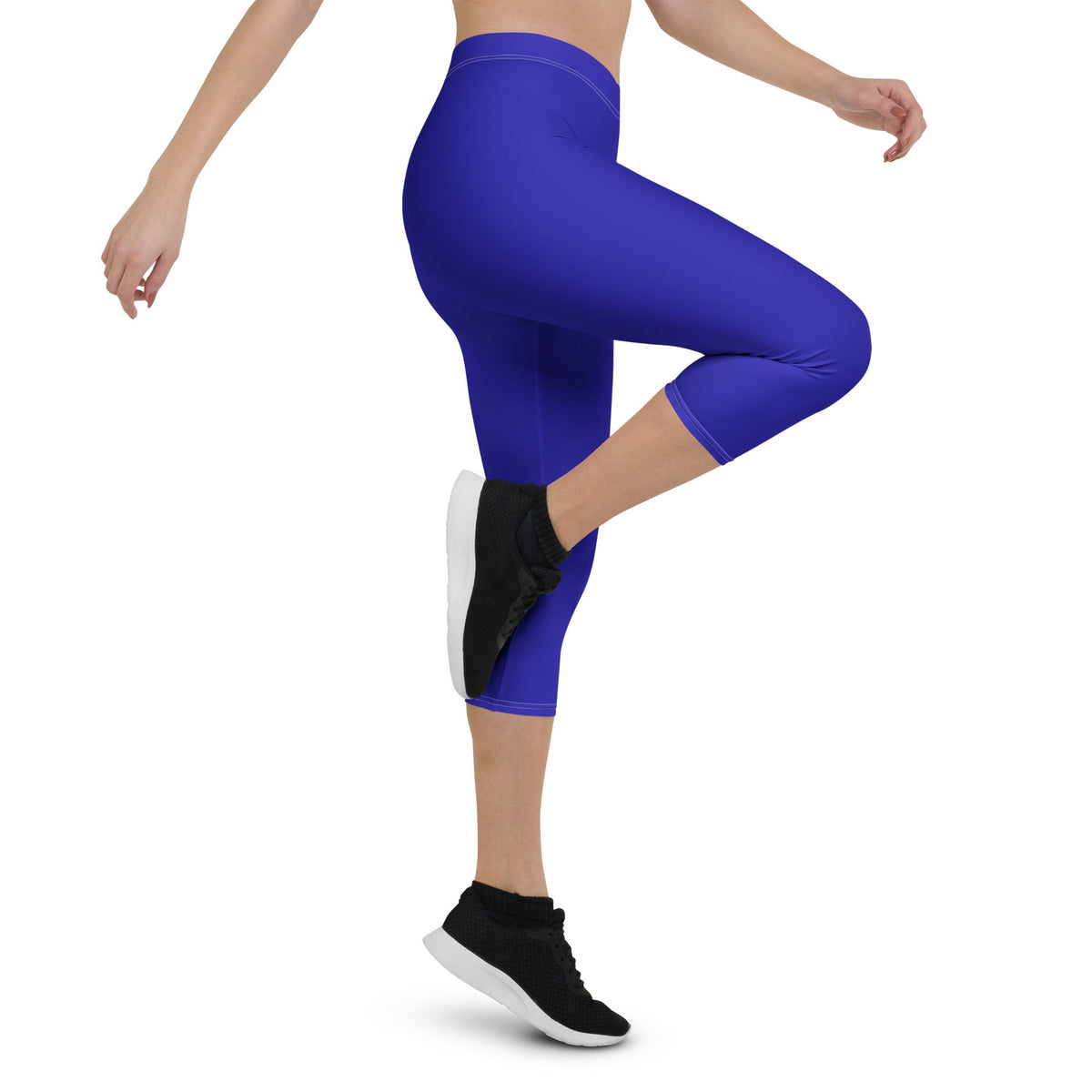 Haiti Blue Capri Leggings - Conscious Apparel Store