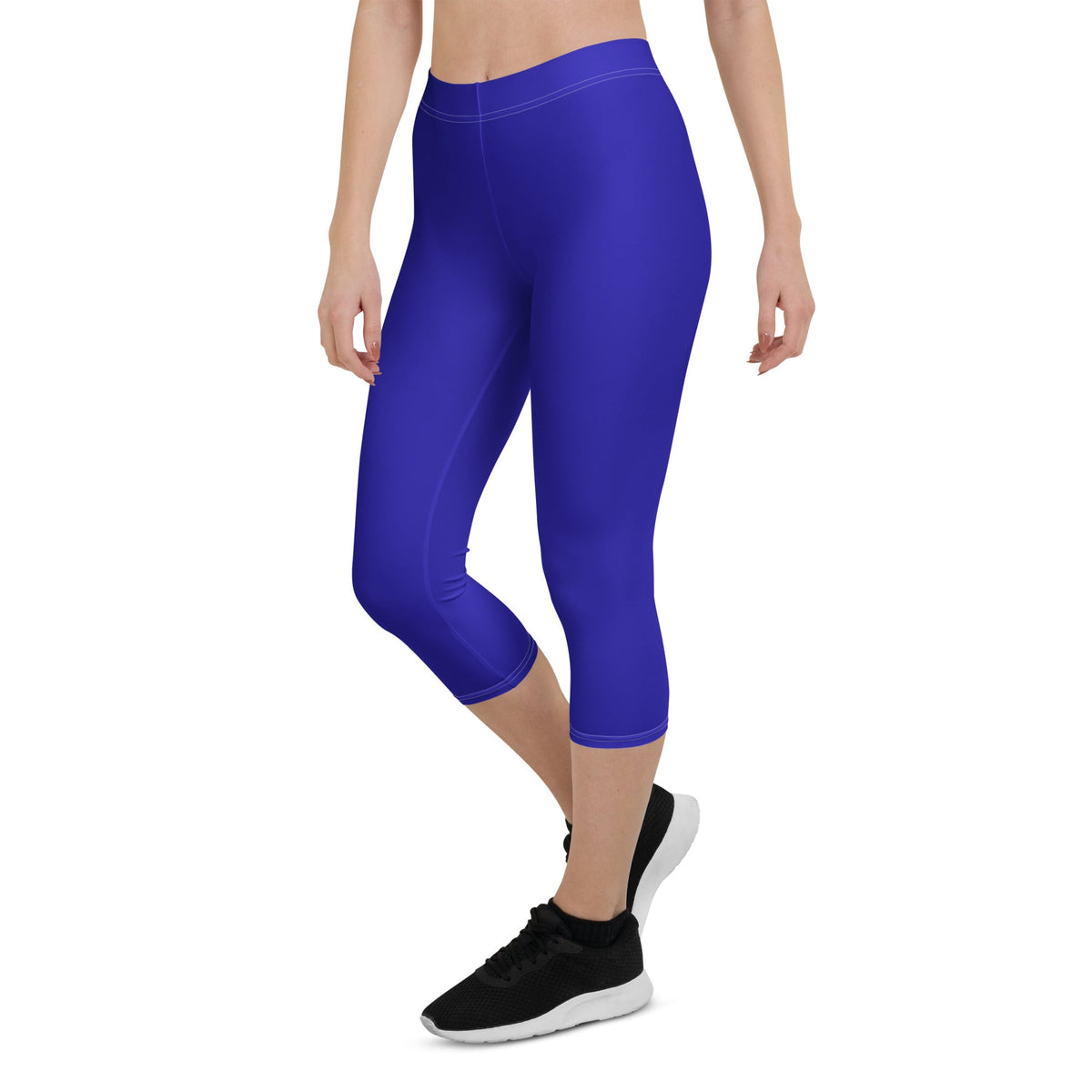 Haiti Blue Capri Leggings - Conscious Apparel Store