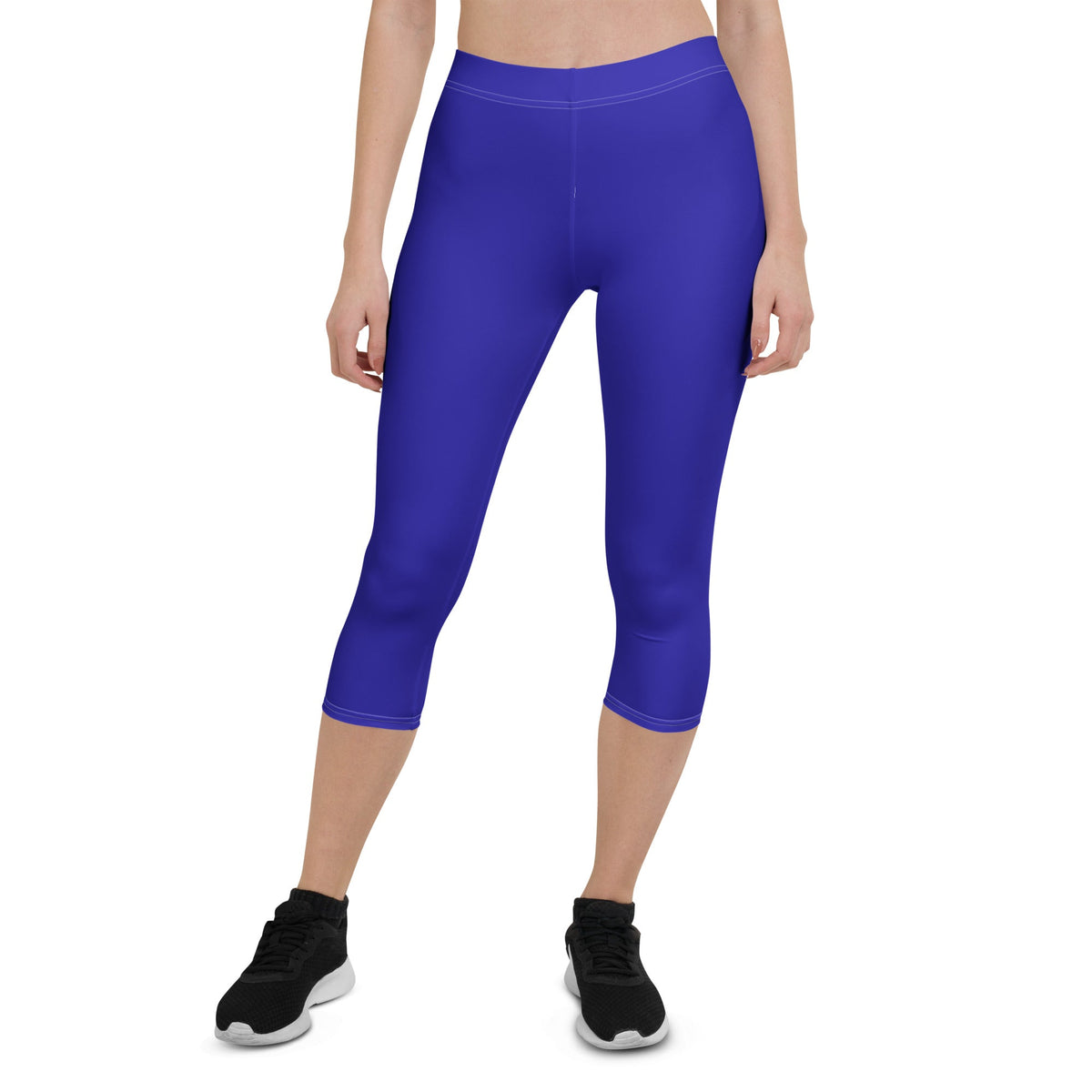 Haiti Blue Capri Leggings - Conscious Apparel Store