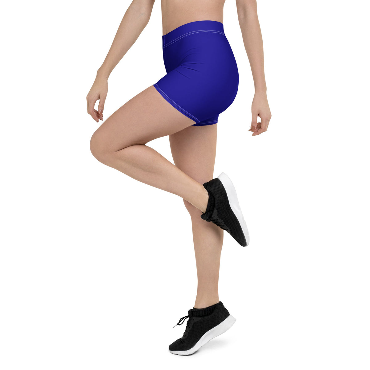 Haiti Blue Leggings Shorts - Conscious Apparel Store
