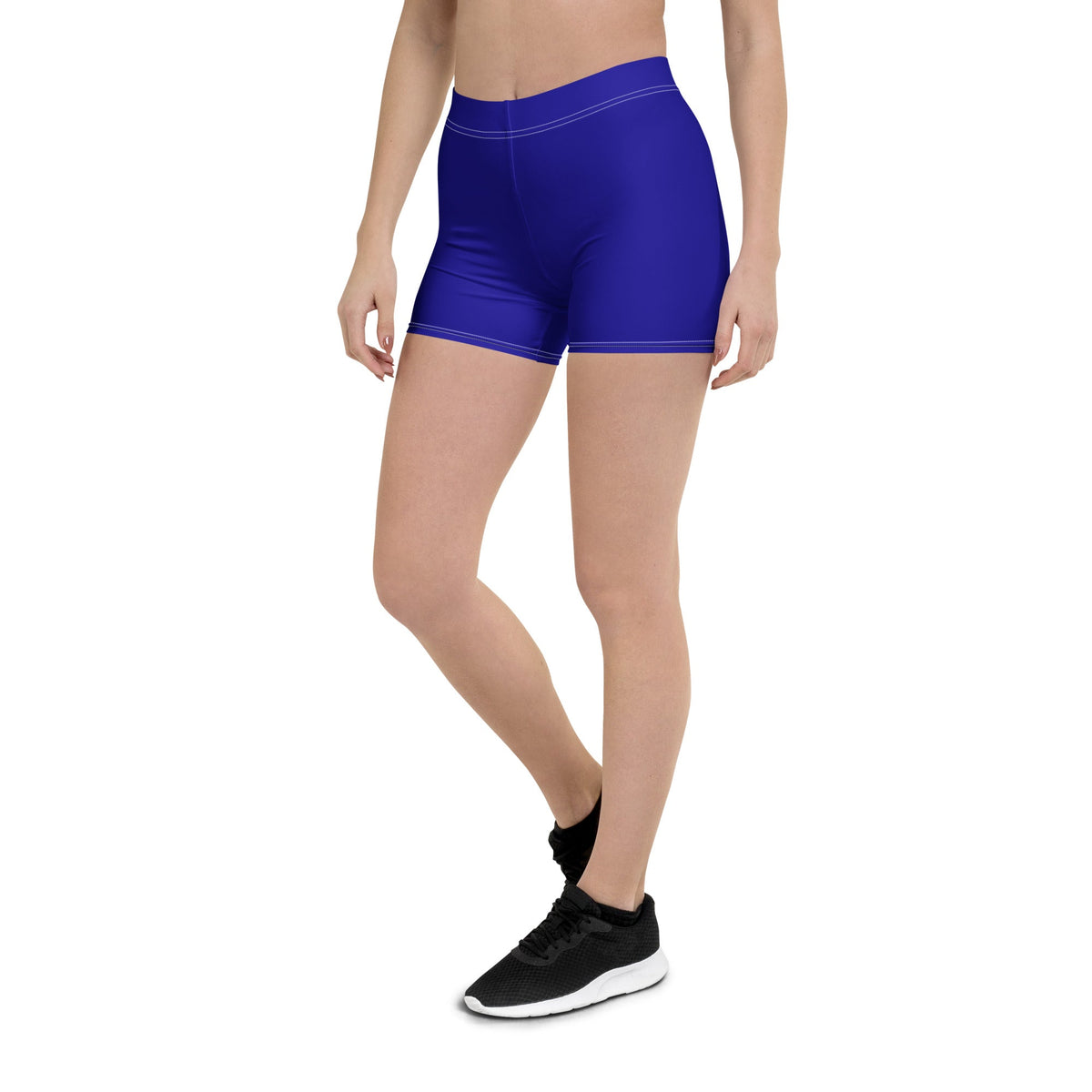 Haiti Blue Leggings Shorts - Conscious Apparel Store
